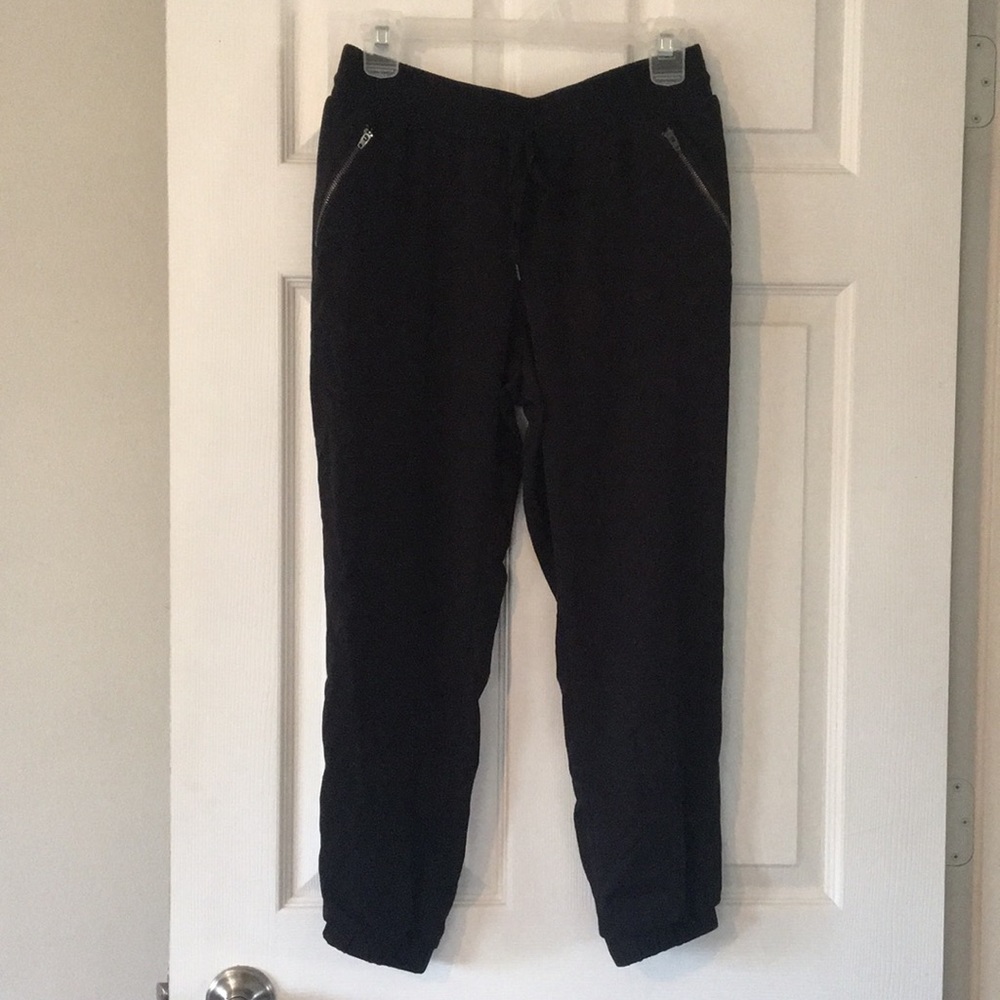 Black joggers.